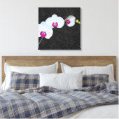 PixDezinesホワイトオーキッド/DIY背景色 キャンバスプリント (インサイチュ (寝室))