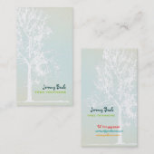 PixDezinesホワイトオークのツリートリ♥マ♥♥ー 名刺 (正面/裏面)