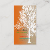 PixDezinesホワイトオークのツリートリ♥マ♥♥ー 名刺 (裏面)