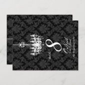 PixDezinesホワイトシャンデリア+DIY背景色 ポストカード (正面/裏面)