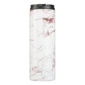 PixDezinesホワイトマーブルロフェイクーズゴールド静脈 タンブラー (裏面)