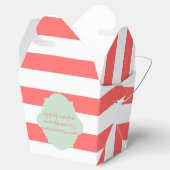 PixDezinesホワイト+コーラルオレンジストライプ色 フェイバーボックス (オープン)