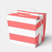 PixDezinesホワイト+コーラルオレンジストライプ色 フェイバーボックス (裏面サイド)
