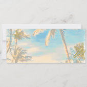 PixDezinesボーディングパスヴィンテージハワイビーチ 招待状 (裏面)