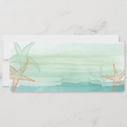 PixDezinesボーディングパス+ビーチ結婚式招待状 招待状 (裏面)