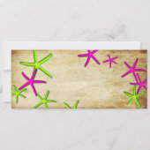 PixDezinesボーディングパス+ビーチ結婚式招待状 招待状 (裏面)