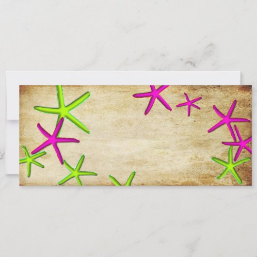 PixDezinesボーディングパス+ビーチ結婚式招待状 招待状 (裏面)