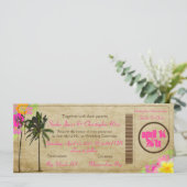 PixDezinesボーディングパス/ヴィンテージツインパーム 招待状 (スタンド正面)