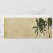 PixDezinesボーディングパス/ヴィンテージツインパーム 招待状 (裏面)