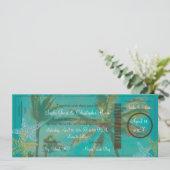 PixDezinesボードパスヴィンテージハワイビーチ 招待状 (スタンド正面)