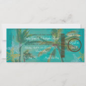 PixDezinesボードパスヴィンテージハワイビーチ 招待状 (正面)