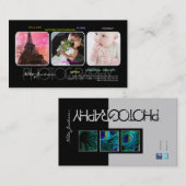 PixDezinesポートフォリオテンプレート/DIYフォント 名刺 (正面/裏面)