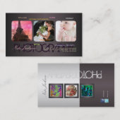 PixDezinesポートフォリオテンプレート/DIYフォント 名刺 (正面/裏面)