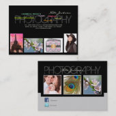 PixDezinesポートフォリオテンプレート/DIY背景色 名刺 (正面/裏面)