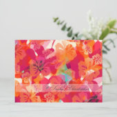 PixDezinesマウイハイビスカス 招待状 (スタンド正面)