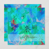 PixDezinesマウイハイビスカス 招待状 (正面/裏面)