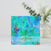 PixDezinesマウイハイビスカス 招待状 (スタンド正面)