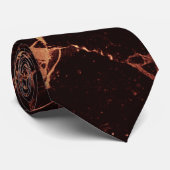 PixDezinesマサラレッドマーブルスラブ+金ゴールド静脈 ネクタイ (ロール)