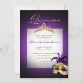 PixDezinesマスカレード/アメジストパープル/DIYカラー！! 招待状 (裏面)