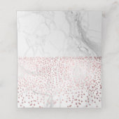 PixDezinesマーブルフェイクバラ金ゴールド紙吹雪 プレイスカード (内部開封)