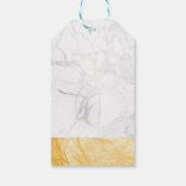 PixDezinesマーブルフェイク金ゴールドハート/DIYカラー ギフトタグ (裏面)