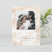 PixDezinesマーブレッドフェイク金ゴールド 招待状 (スタンド正面)