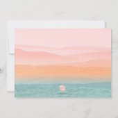 PixDezinesミスティ素朴マウンテン山脈 招待状 (裏面)