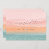 PixDezinesミスティ素朴マウンテン山脈 招待状 (正面/裏面)