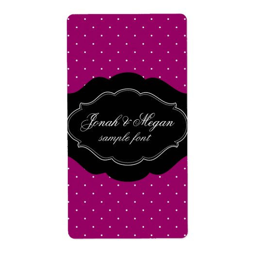 PixDezinesミニドット/ホワイト/DIY背景色! ラベル (正面)