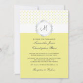 PixDezinesミニドット|DIY背景色,レモン 招待状 (裏面)