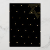 PixDezinesミニマモダンリストバー（ユダヤ教の）バル・ミツバー 箔招待状 (裏面)