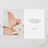 PixDezinesミニマリストフォイル5x7 箔招待状 (裏面)