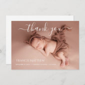 PixDezinesミニマリスト写真ありがとう誕生 招待状 (正面/裏面)