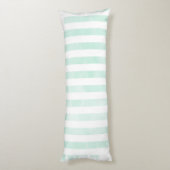 PixDezinesミントデジタルウォーターカラー/Adj.ストライプ ボディピロー (裏面 (縦))