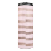 PixDezinesメタリフェイクック/バラ金ゴールドストライプ タンブラー (裏面)