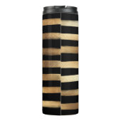 PixDezinesメタリフェイクック/金ゴールドストライプ タンブラー (裏面)