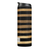 PixDezinesメタリフェイクック/金ゴールドストライプ タンブラー (回転右)