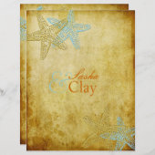 PixDezinesメッセージのボトル結婚式招待状 (正面/裏面)