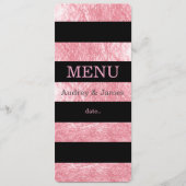 PixDezinesメニュストライプー黒い/ピンクストロベリー メニュー (正面)