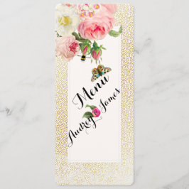 PixDezinesメニューの金ゴールドのスペッフェイクク/バラ メニュー