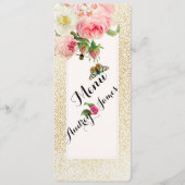 PixDezinesメニューの金ゴールドのスペッフェイクク/バラ メニュー (正面)