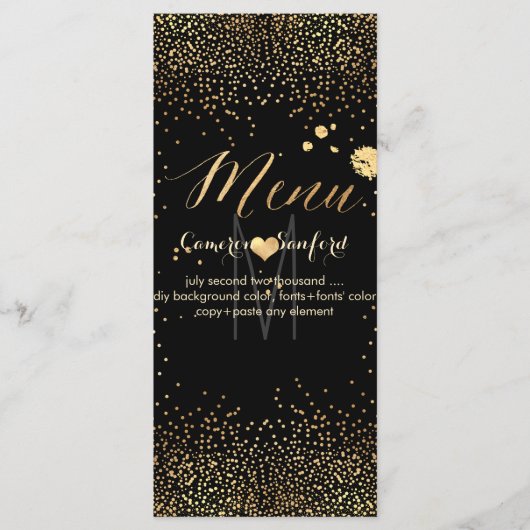 PixDezinesメニューシャンパンバブル/ラックカード メニュー (正面)