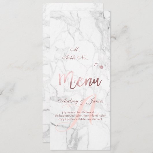 PixDezinesメニューバラフェイク金ゴールド+ブラックストライプオプション メニュー (正面/裏面)