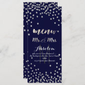 PixDezinesメニューDIYカラー/シルバー紙吹雪 メニュー (正面/裏面)