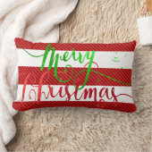 PixDezinesメリークリスマス、ベビー外は寒い ランバークッション (ブランケット)