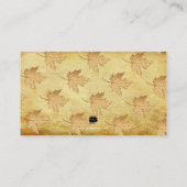 PixDezinesメープル離れ/フェイク金ゴールド/座席表 プレイスカード (裏面)