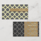 PixDezinesモダンリングや輪{カスタマイズ可能な背景} 名刺 (正面/裏面)