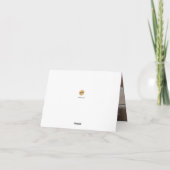 PixDezinesモダン水彩赤黒 サンキューカード (裏面)