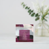 PixDezinesモダン赤面ブルゴーニュ宿泊施設 エンクロージャーカード (スタンド正面)