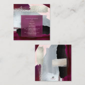 PixDezinesモダン赤面ブルゴーニュ宿泊施設 エンクロージャーカード (正面/裏面)